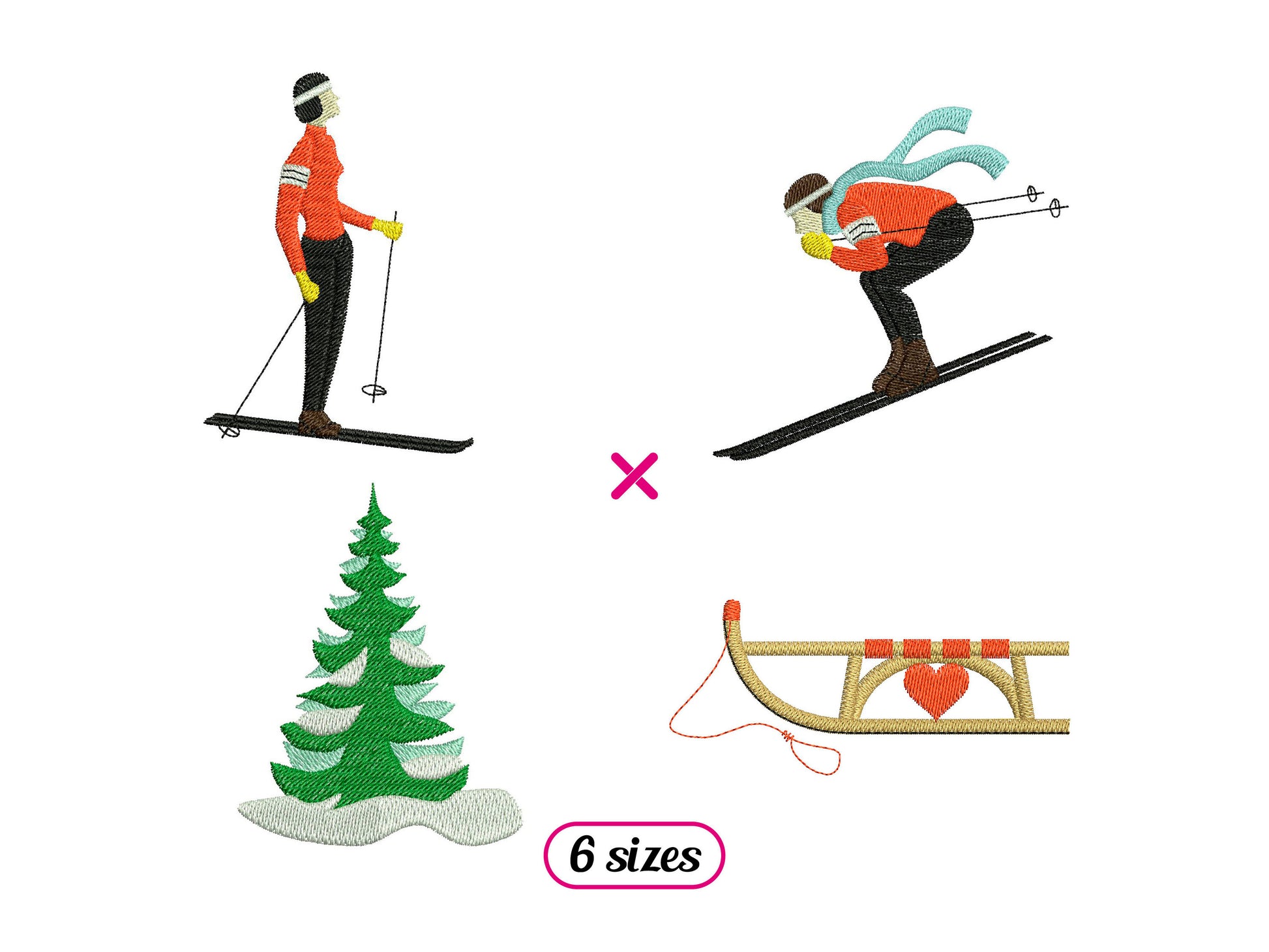 Ski Resort Winter Sport Set