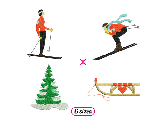 Ski Resort Winter Sport Set
