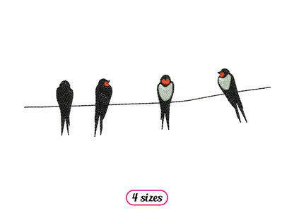 Swallows on Wire