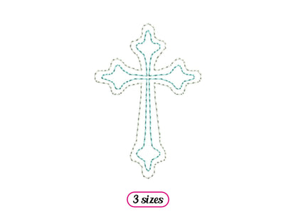 Mini Christian Cross Outline