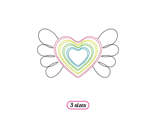 Mini Flying Heart Line
