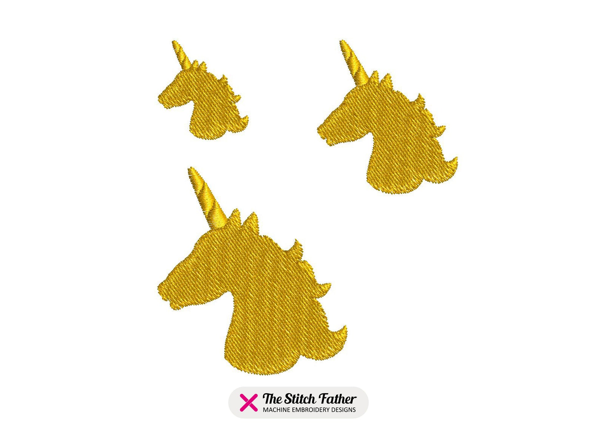 Mini Unicorn Head Silhouette