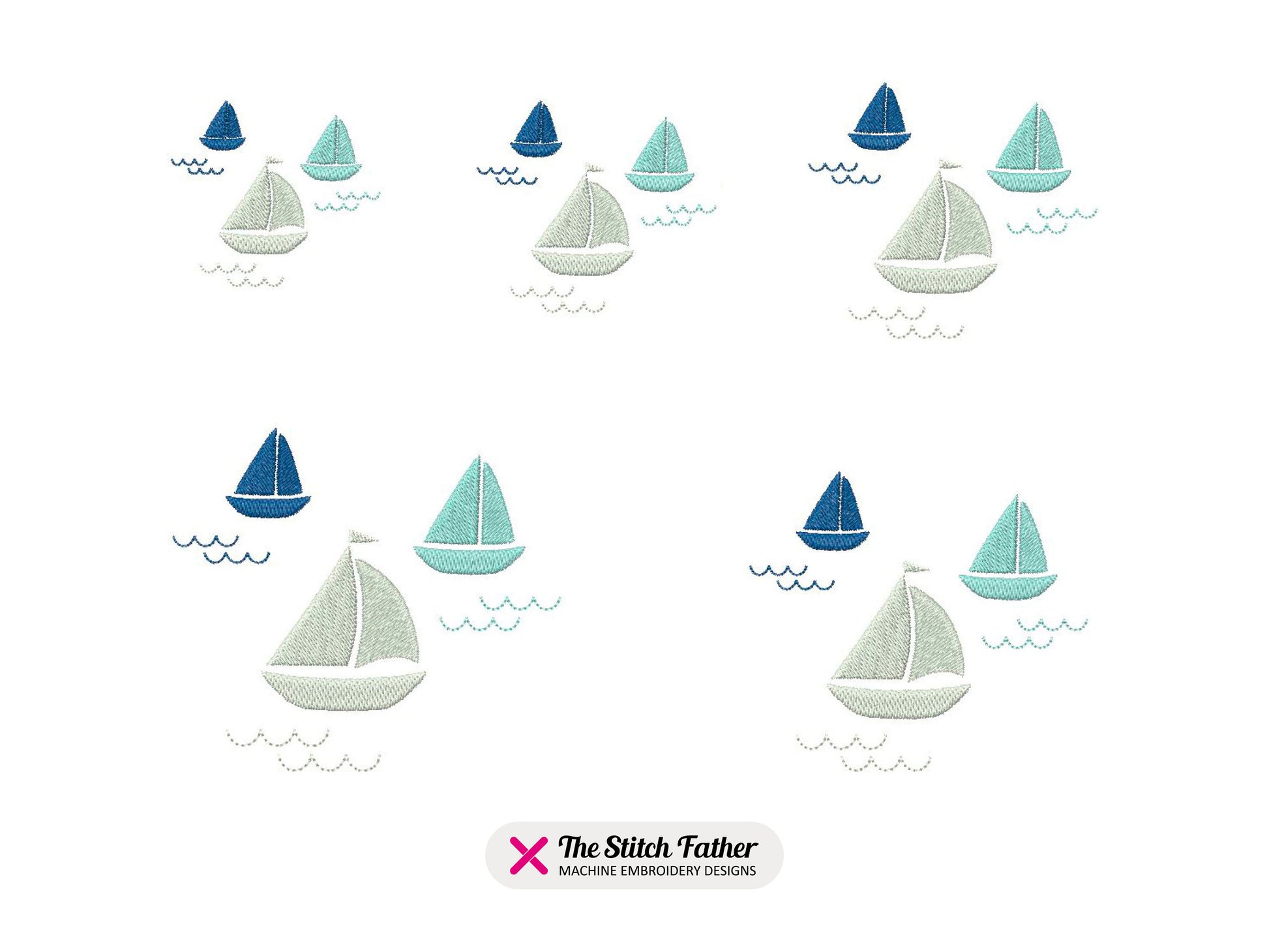 Sailboats with Waves