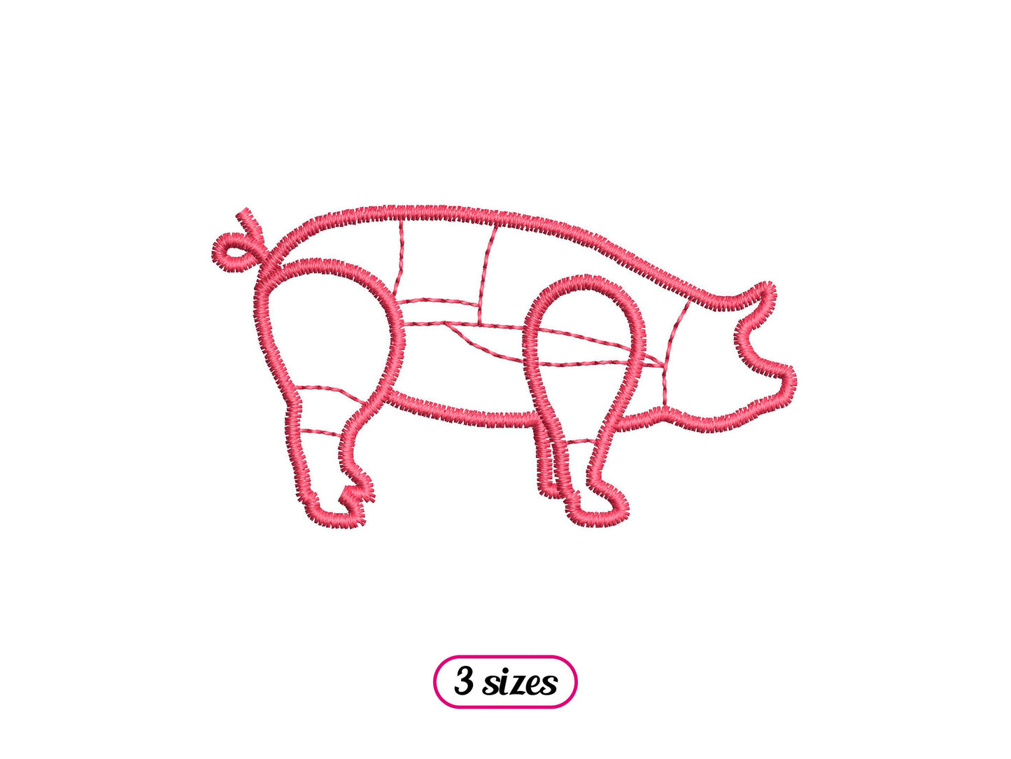 Mini Pork Cuts Silhouette
