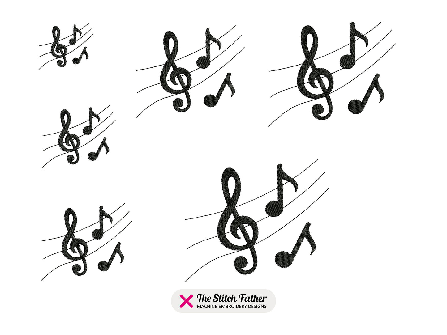 Mini Music Score Silhouette