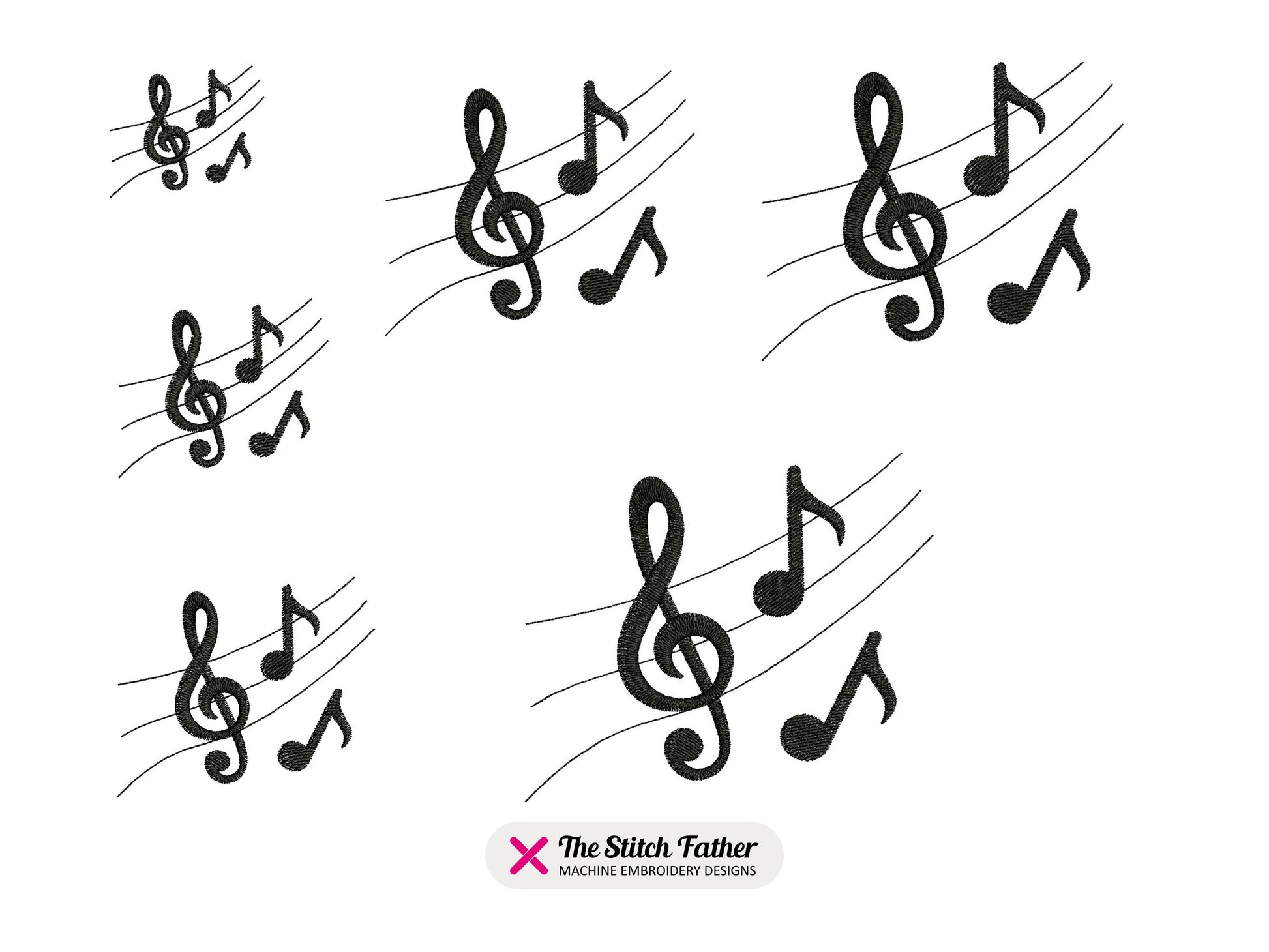 Mini Music Score Silhouette