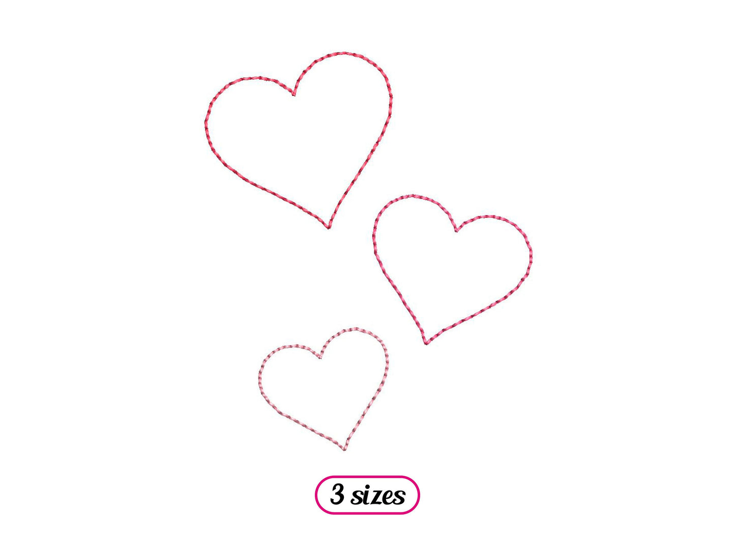 Mini Hearts Outline