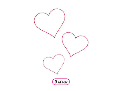 Mini Hearts Outline