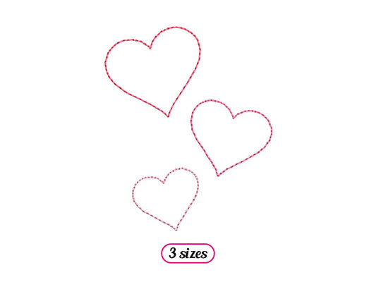 Mini Hearts Outline