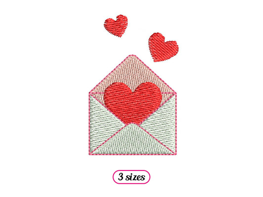 Mini Envelope with Hearts