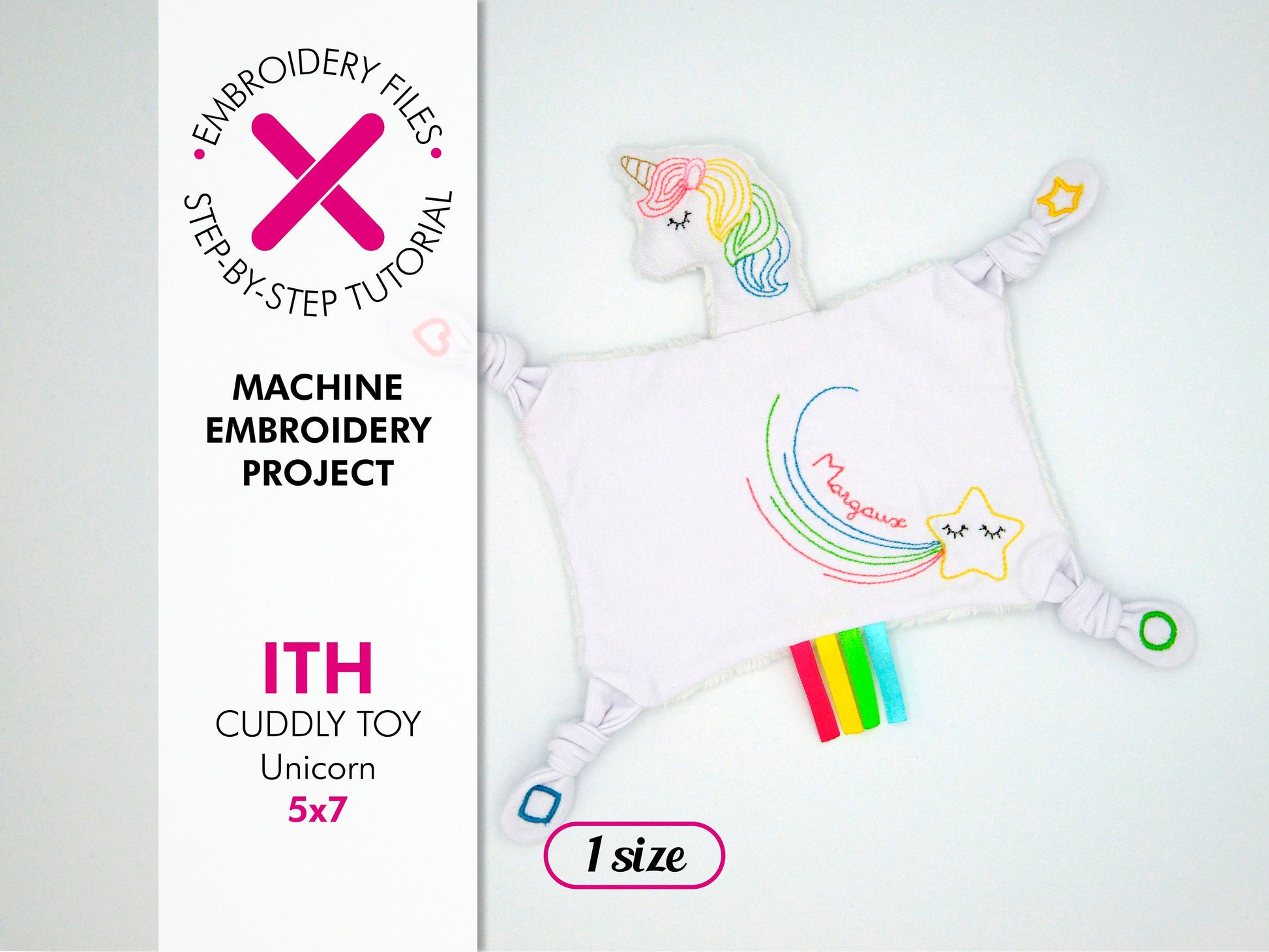 Unicorn Flat Cuddly Toy
