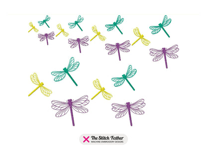 Dragonflies Silhouettes