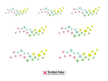 Stars Cloud Multicolored