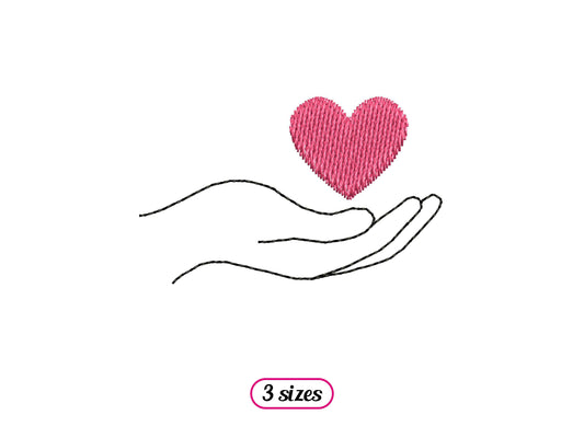 Mini Hand with Heart