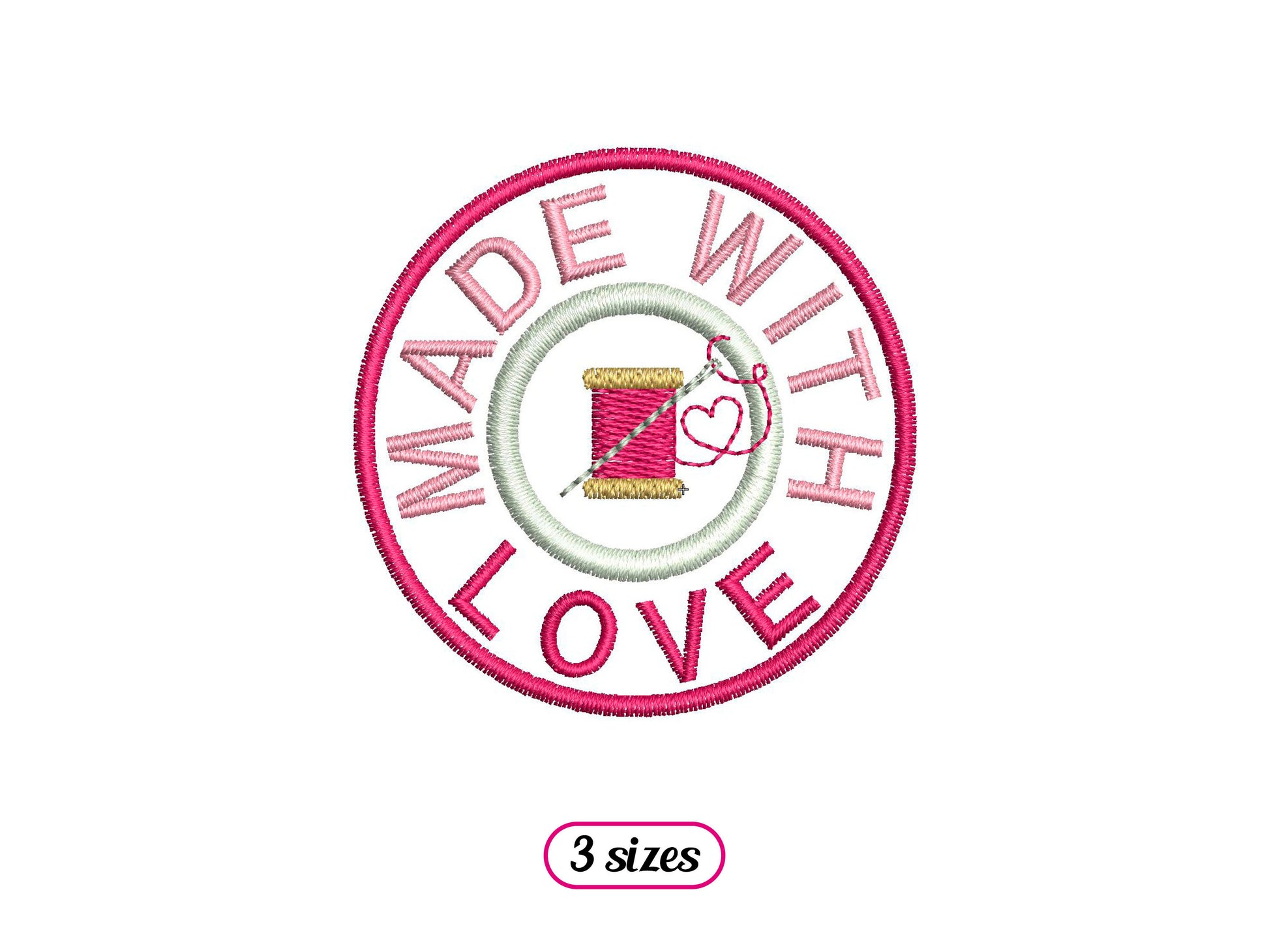 Mini Made with Love Sewing Logo