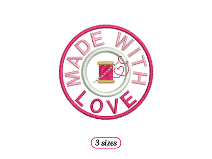 Mini Made with Love Sewing Logo