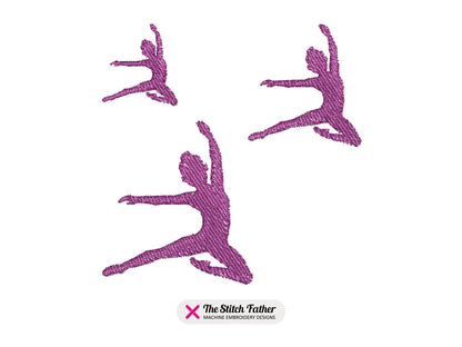 Mini Gymnasts Silhouettes Set