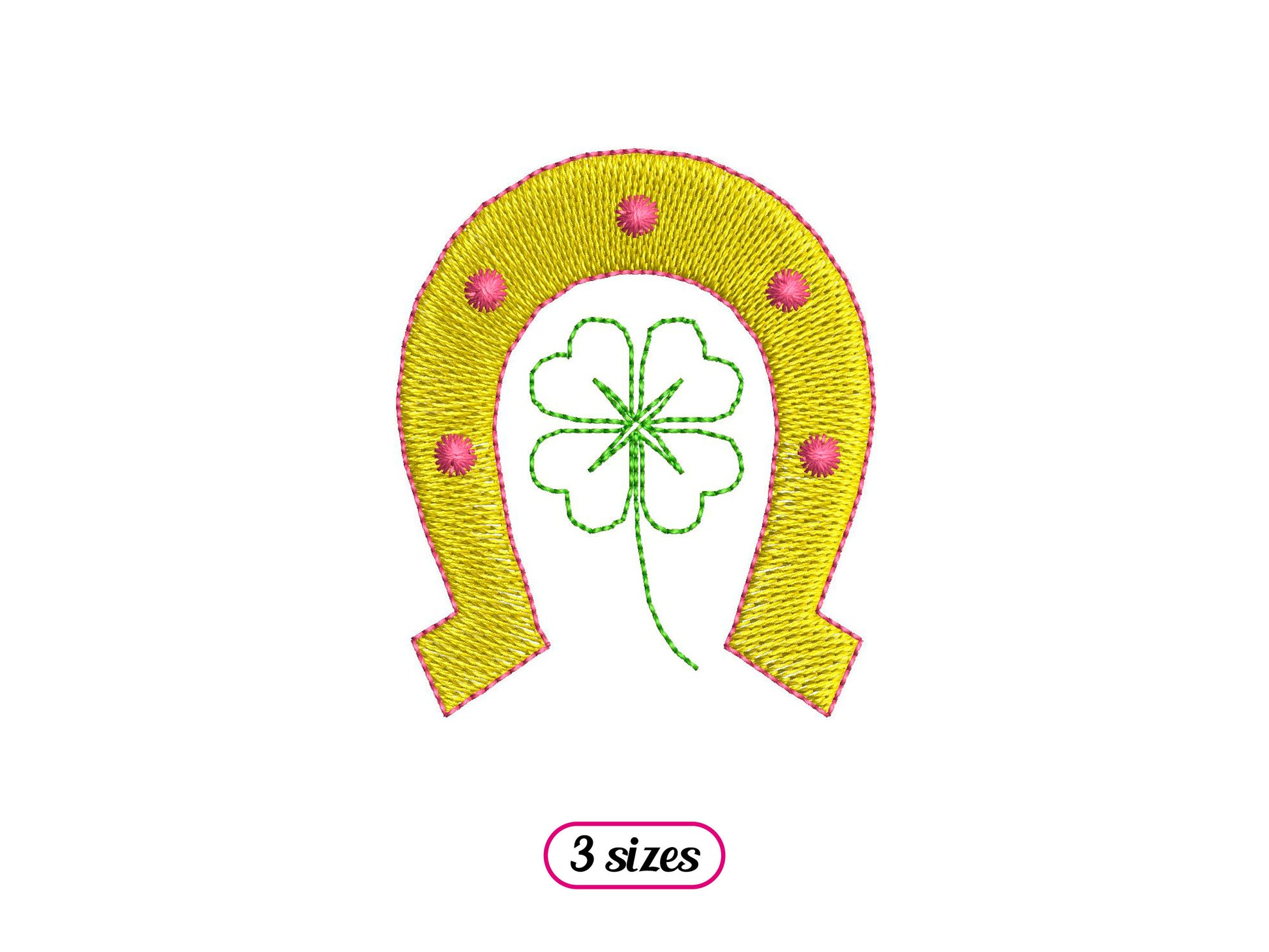 Mini Horseshoe with Clover