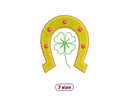Mini Horseshoe with Clover