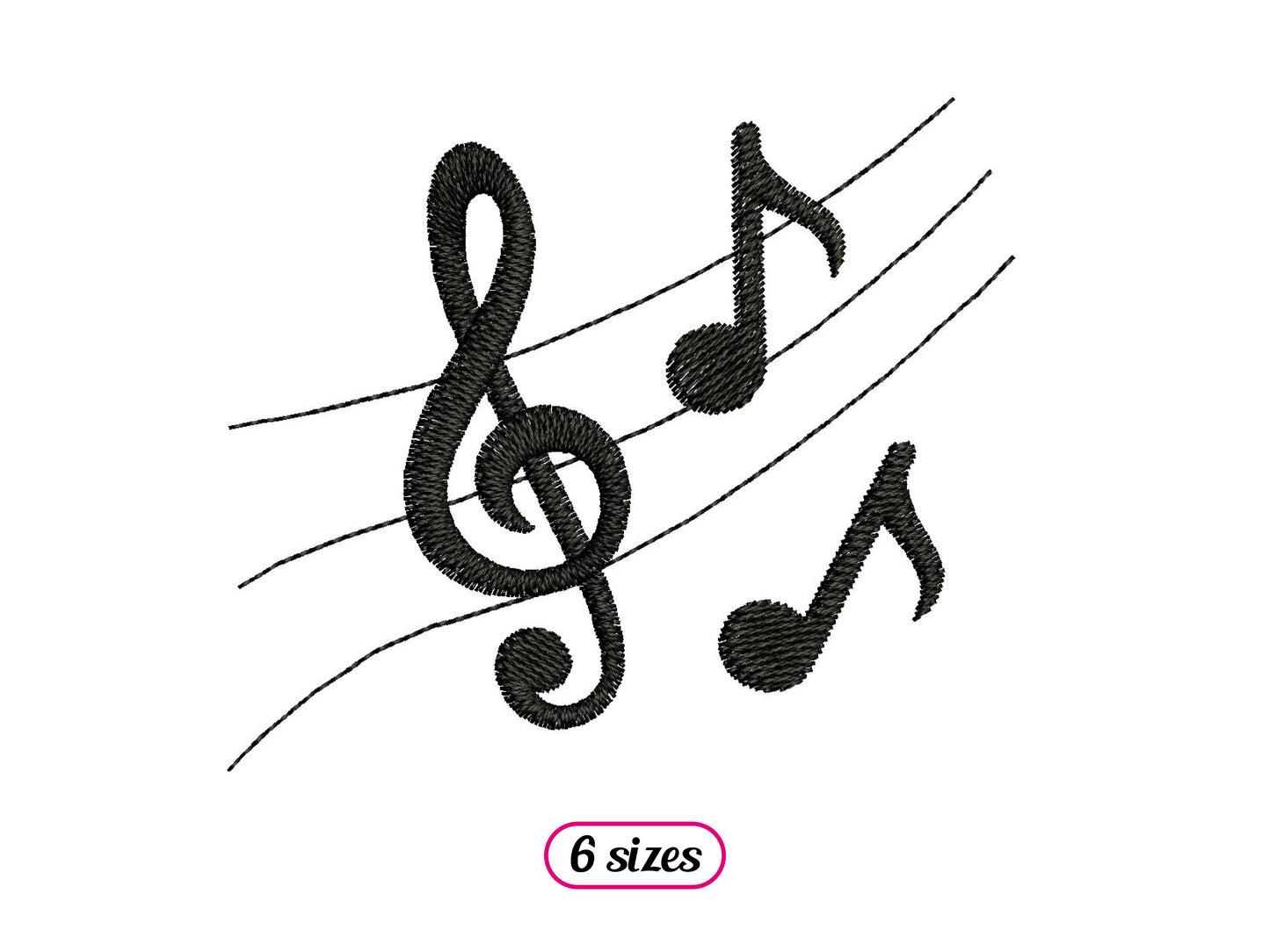 Mini Music Score Silhouette
