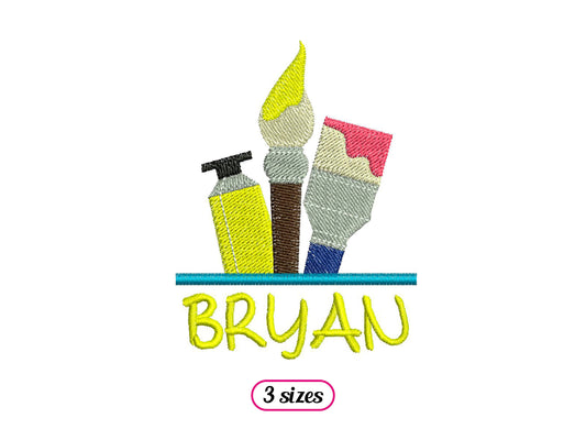 Brushes and Paint Artist Pocket