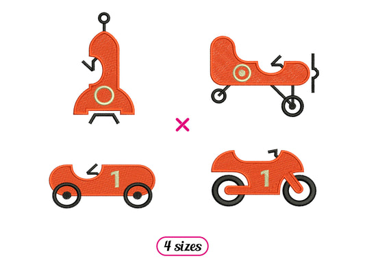 Vehicles Toys Set