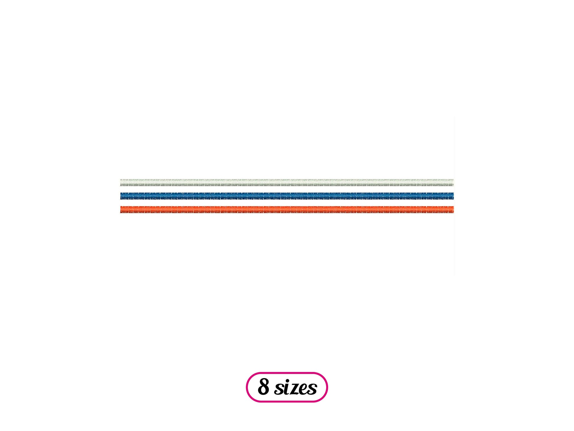 Three Lines Divider Machine Embroidery design - 8 sizes - INSTANT DOWNLOAD