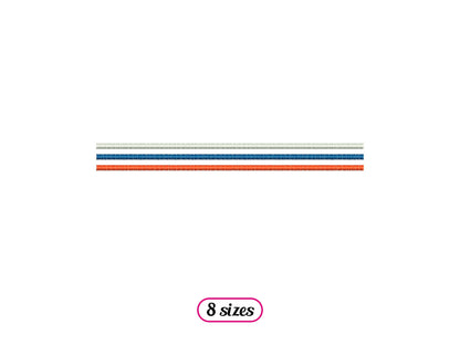 Three Lines Divider Machine Embroidery design - 8 sizes - INSTANT DOWNLOAD